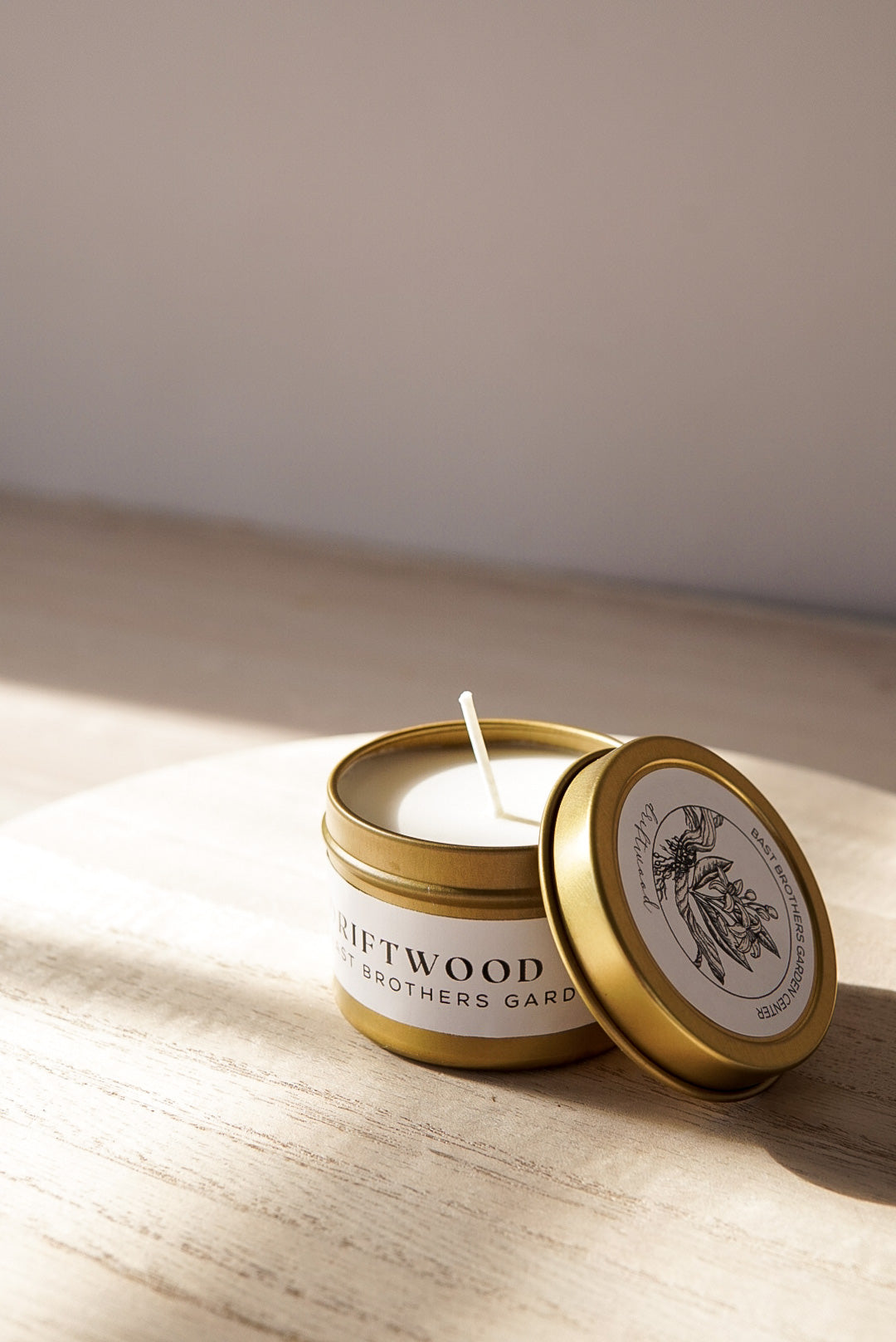 02 Ounce Driftwood Tin Candle