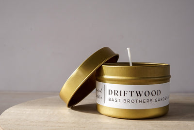 04 Ounce Driftwood Tin Candle
