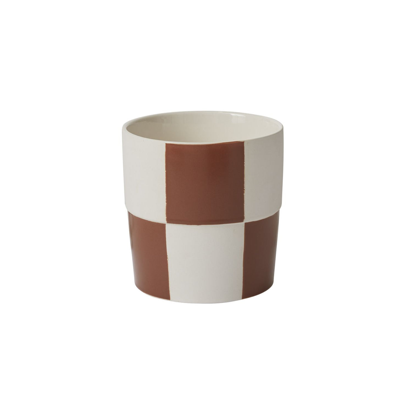 Terracotta Checkerboard Pot, Large