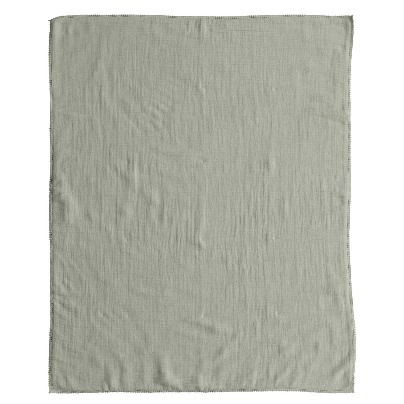 Sage Cotton Double Cloth Baby Blanket