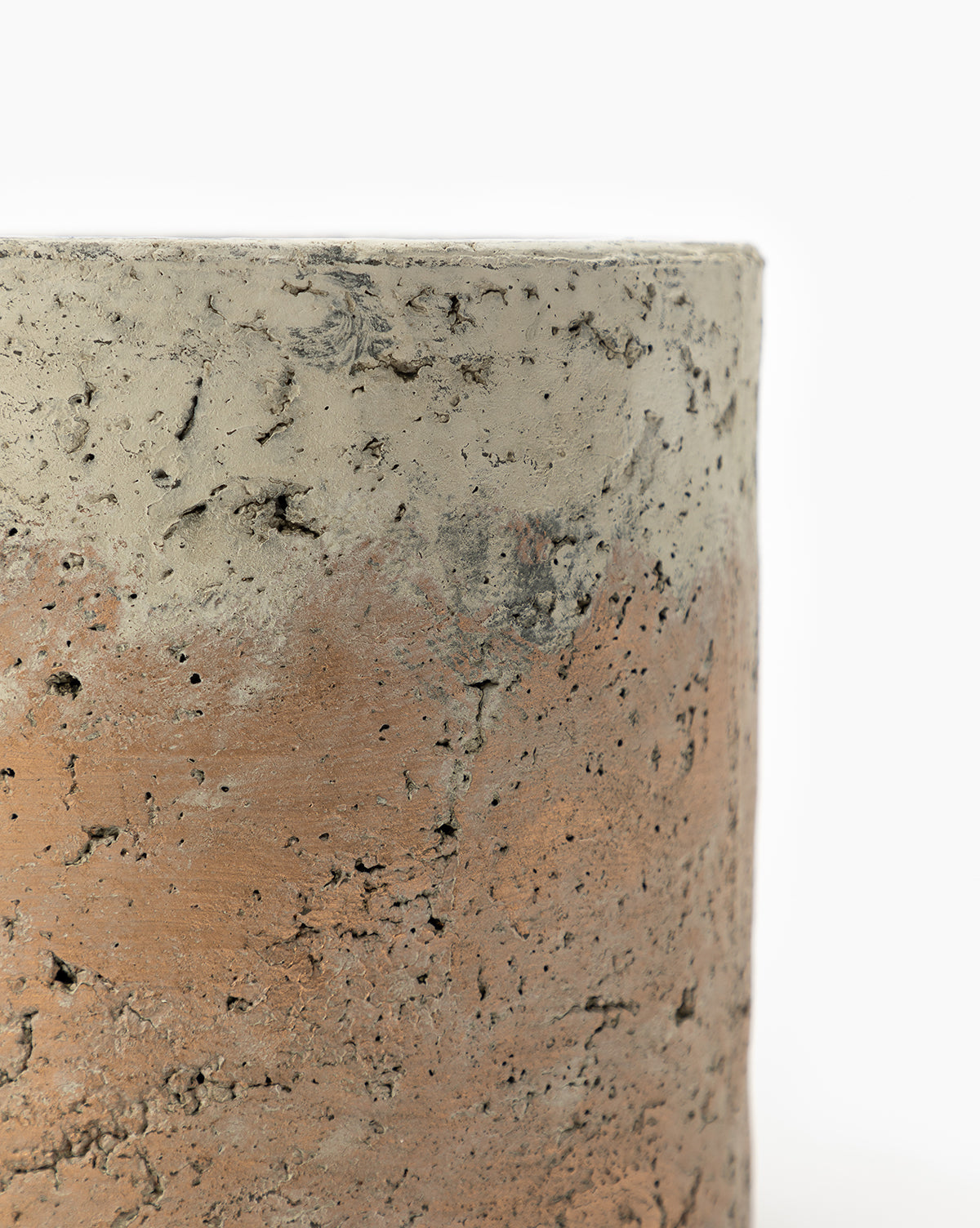 Brooks Copper Concrete Planter, 4"