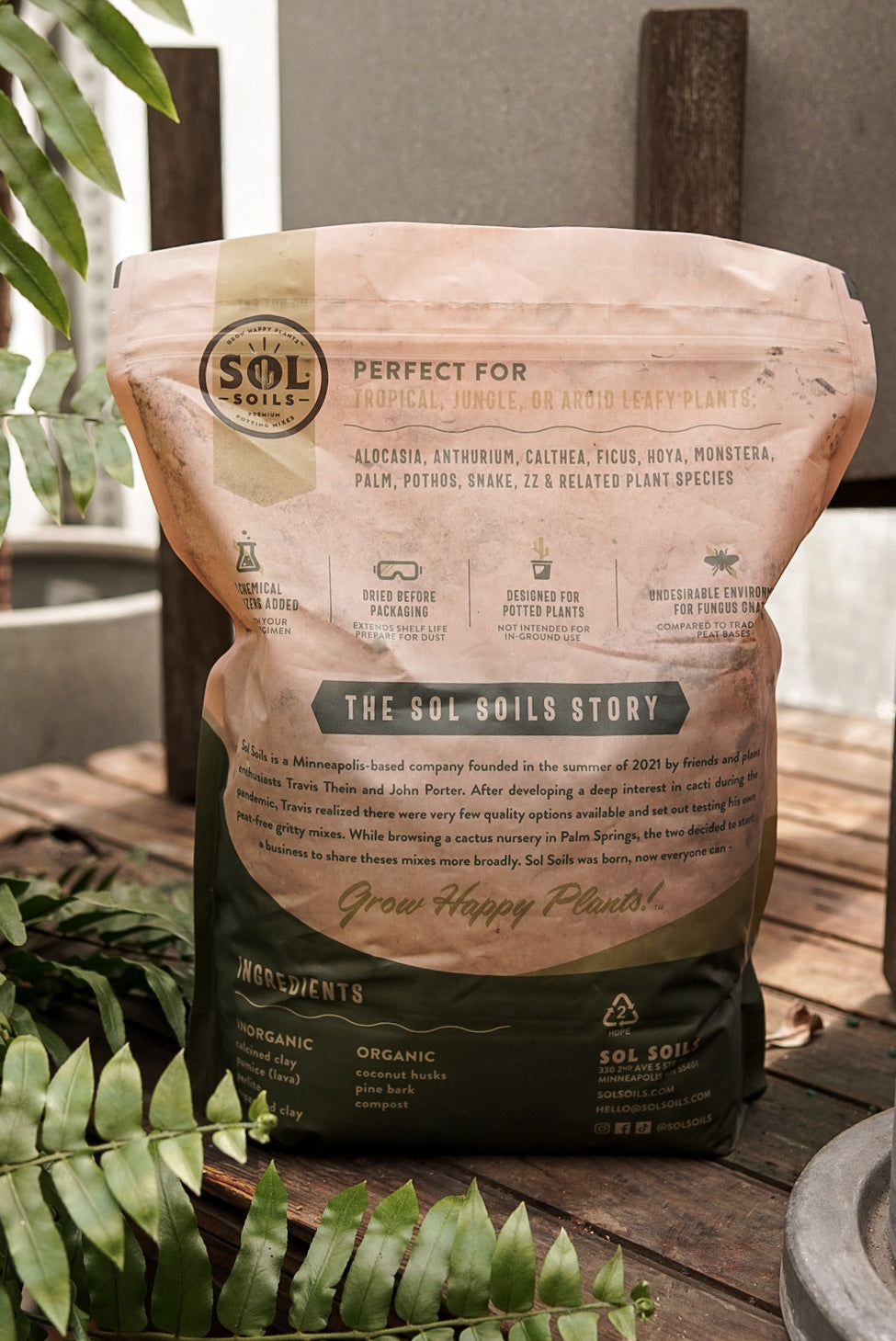 jungle mix potting soil Sol Soils 4qt Houseplant Chunky Mix – Bast Brothers Garden Center