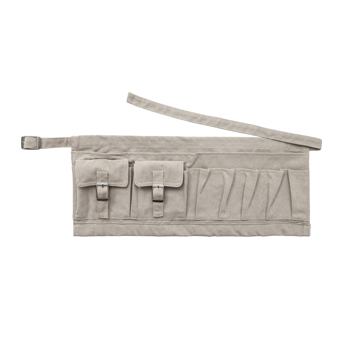Cotton Canvas Half Garden Apron, Khaki