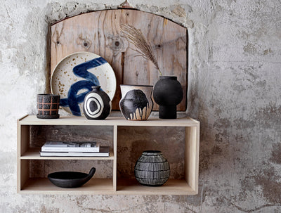 Black Handmade Terracotta Vase