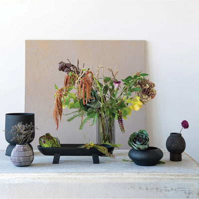 Black Handmade Terracotta Vase