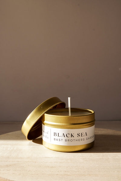 04 Ounce Black Sea Tin Candle
