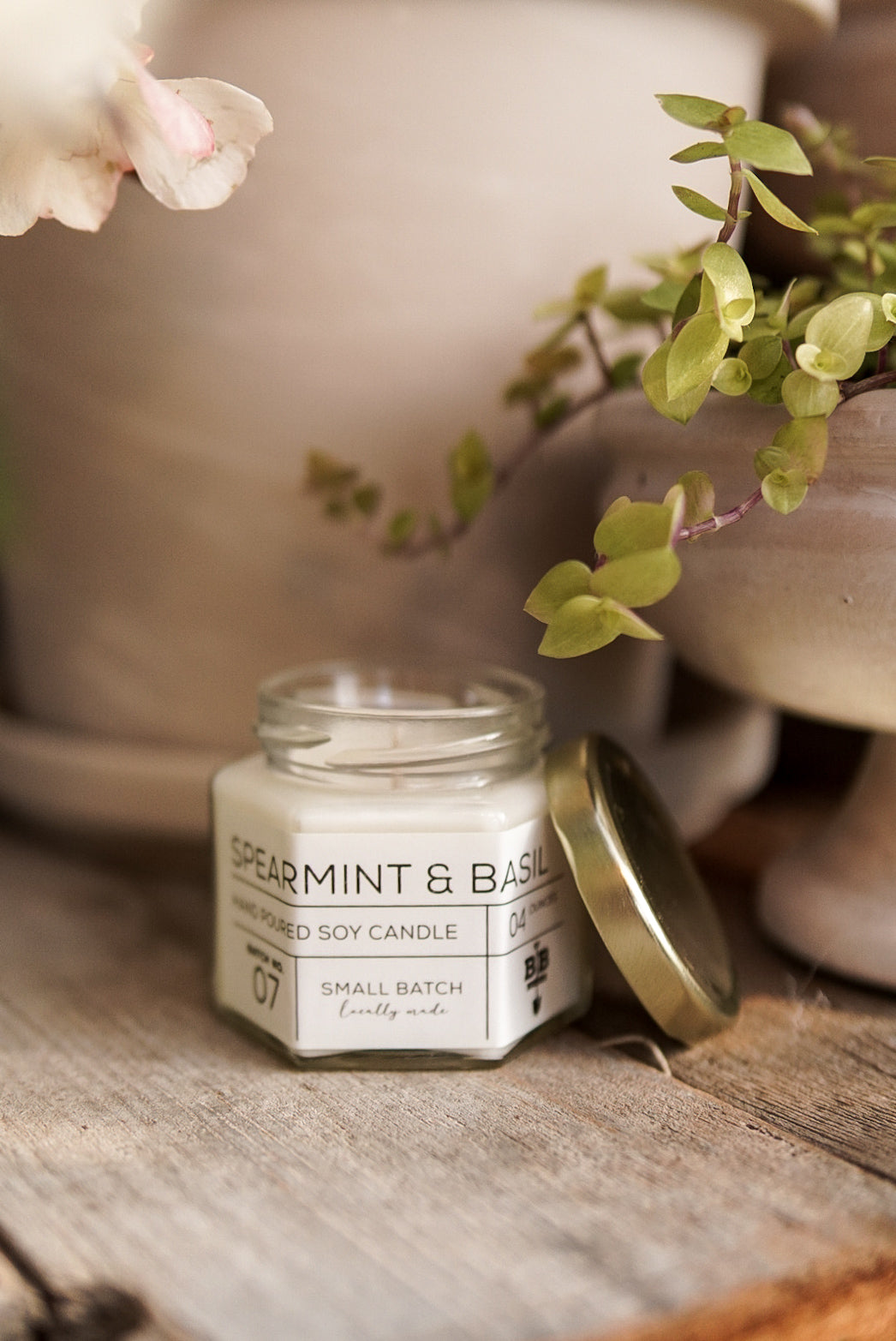 04 Ounce Spearmint & Basil Candle