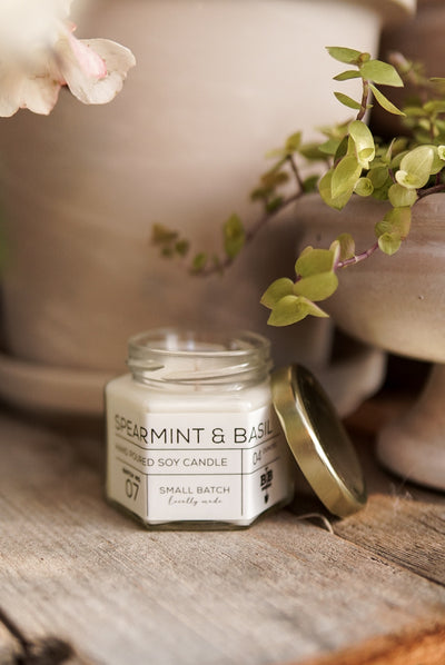 04 Ounce Spearmint & Basil Candle
