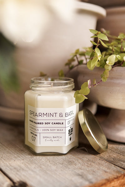 09 Ounce Spearmint & Basil Candle