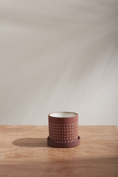 Brown Salamanca Pot, 4.5"
