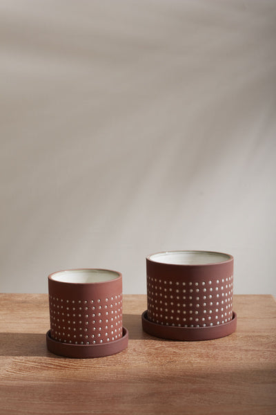 Brown Salamanca Pot, 4.5"