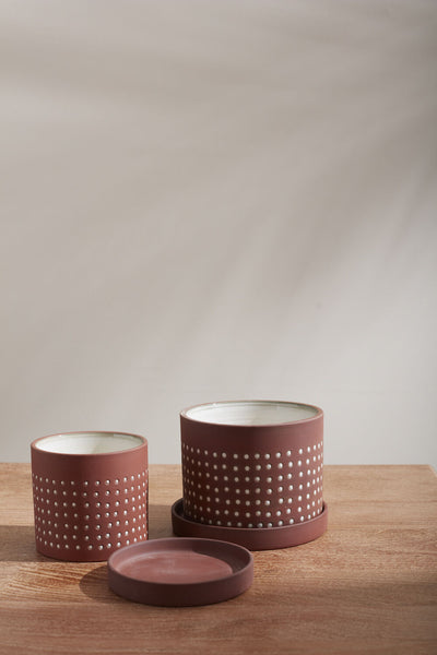 Brown Salamanca Pot, 4.5"