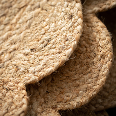 6' L Scalloped Jute Table Runner