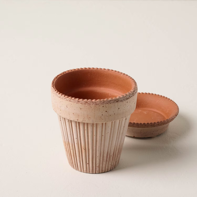 Bergs Simona Terracotta Pot, Rosa, 12cm (4.7")