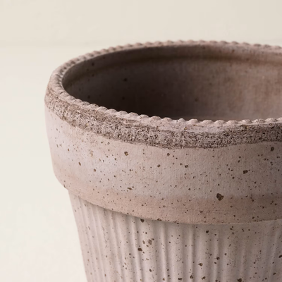 Bergs Simona Terracotta Pot, Grey, 12cm (4.7")