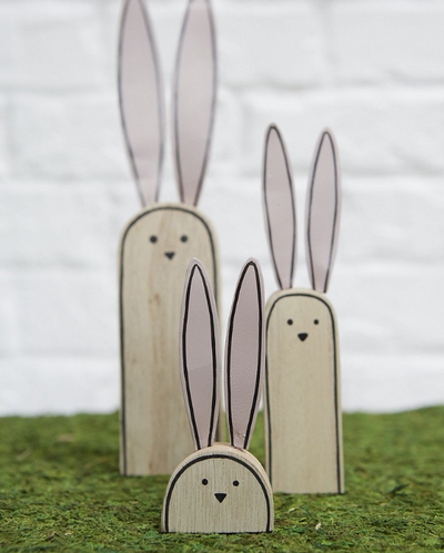 Trixie Wood Bunny, Large