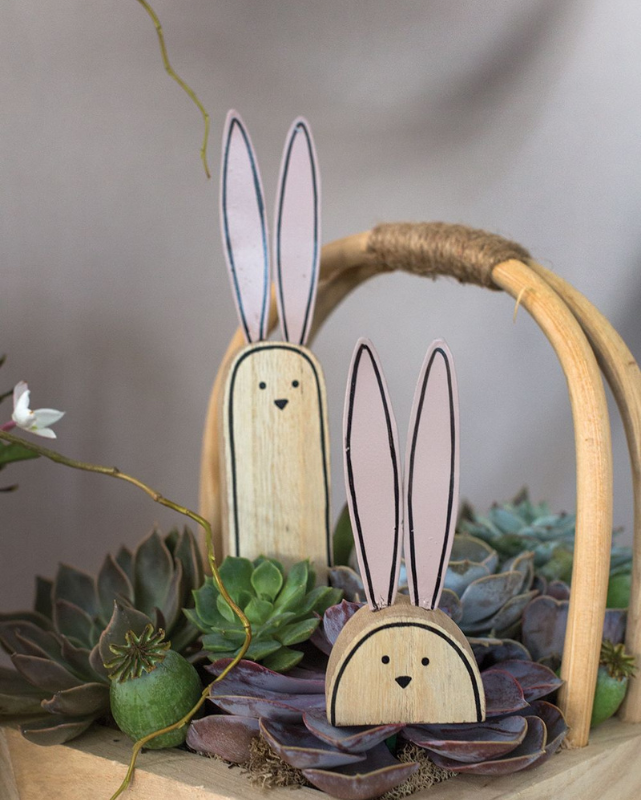 Trixie Wood Bunny, Large