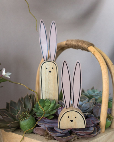 Trixie Wood Bunny, Large