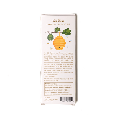 123 Farm Lavender Honey Sticks