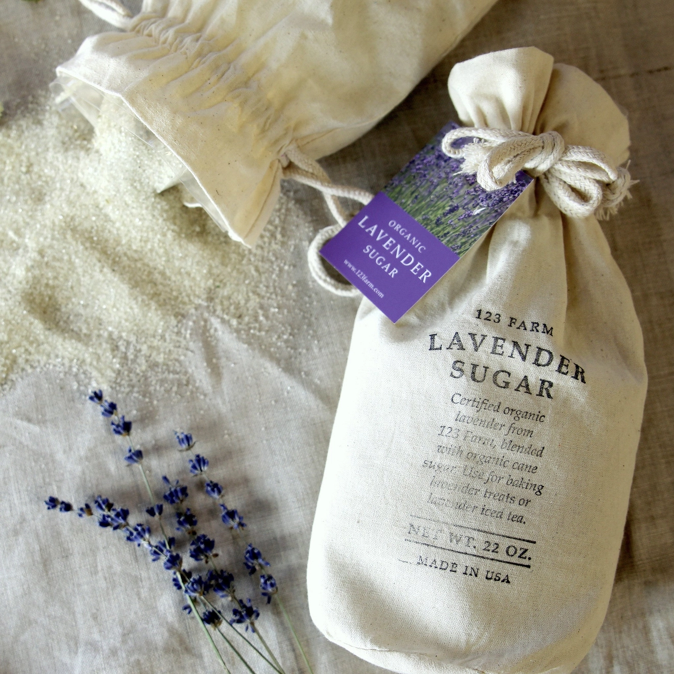 123 Farm Organic Sugar - Lavender