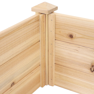 Rectangular Wood Raised Garden Bed - 24" x 48”