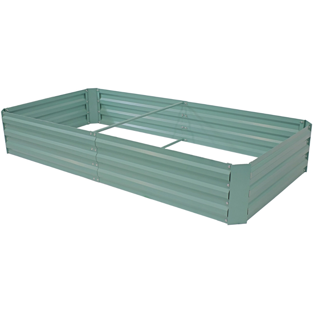 Steel Rectangle Raised Garden Bed - 4' X 8' - Green