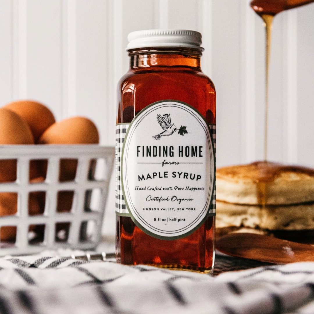 100% Organic Maple Syrup - 8 oz Farmhouse Bottle
