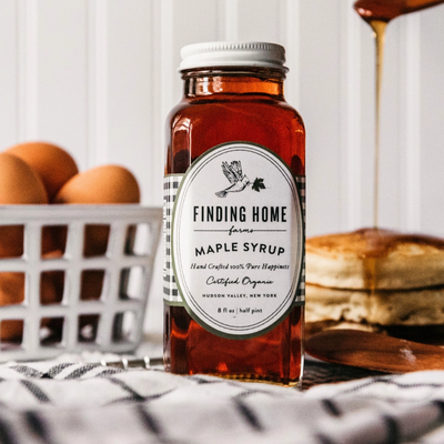 100% Organic Maple Syrup - 8 oz Farmhouse Bottle
