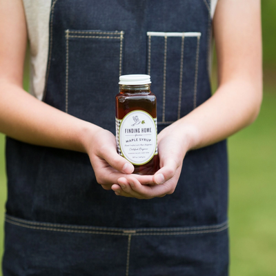 100% Organic Maple Syrup - 8 oz Farmhouse Bottle