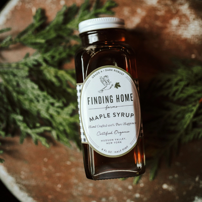 100% Organic Maple Syrup - 8 oz Farmhouse Bottle