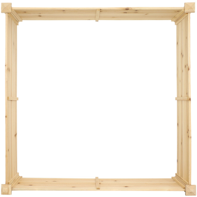 Square Wood Raised Garden Bed - 48" x 48"