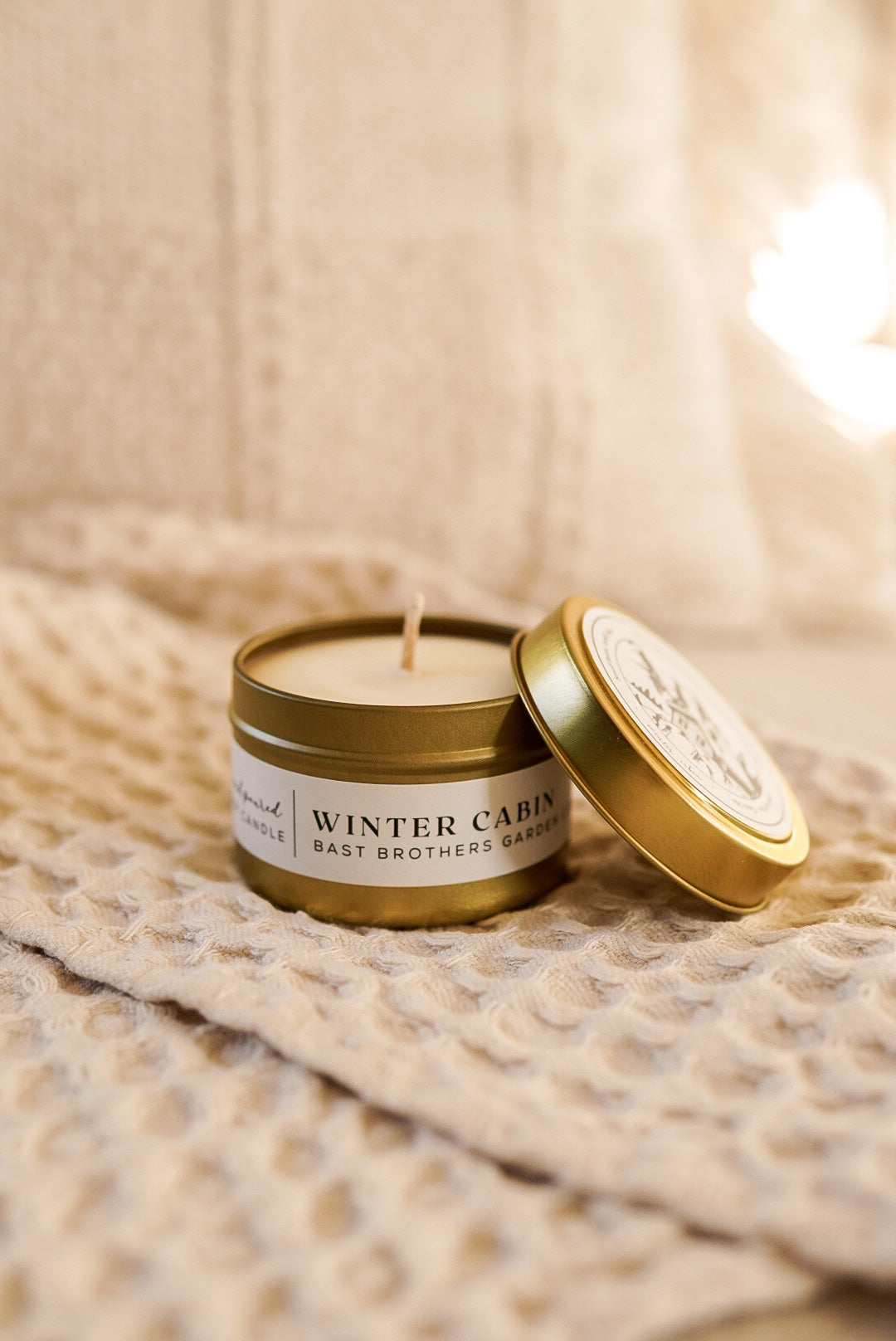 04 Ounce Winter Cabin Tin Candle