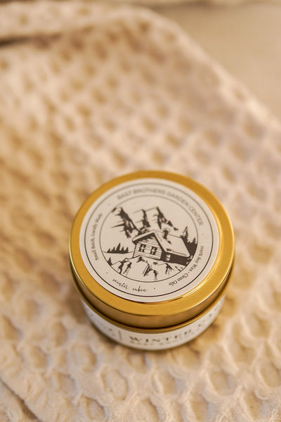 04 Ounce Winter Cabin Tin Candle