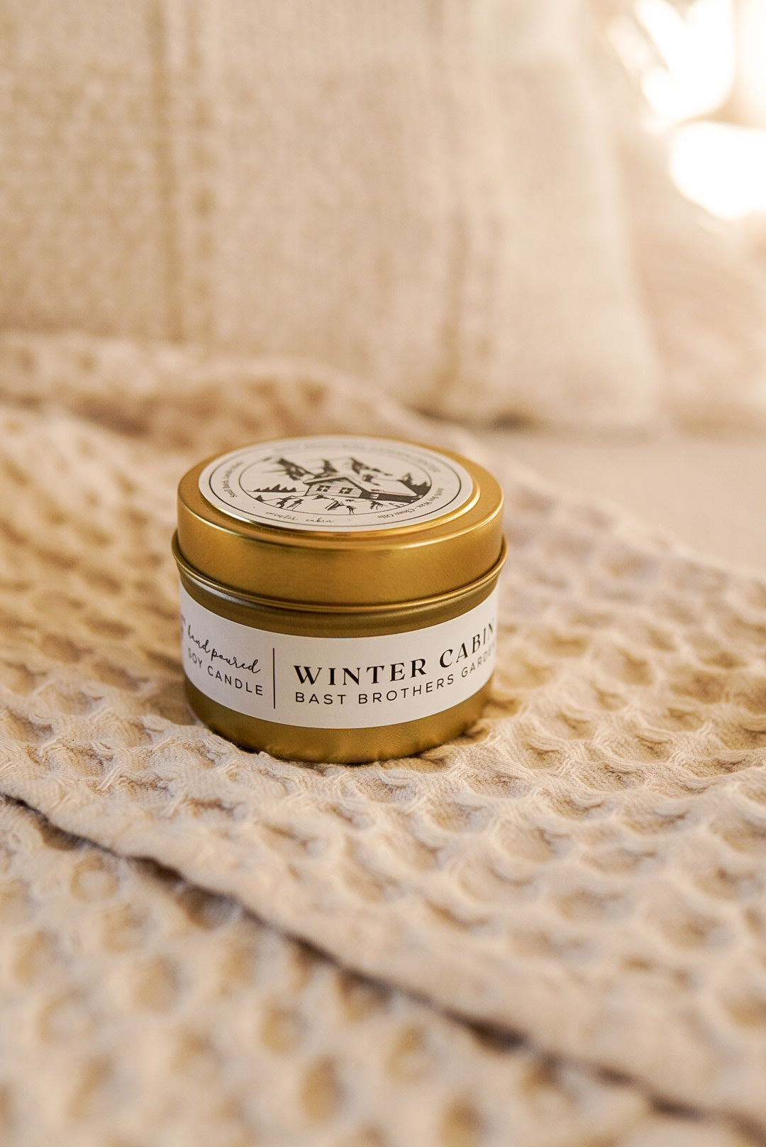 04 Ounce Winter Cabin Tin Candle