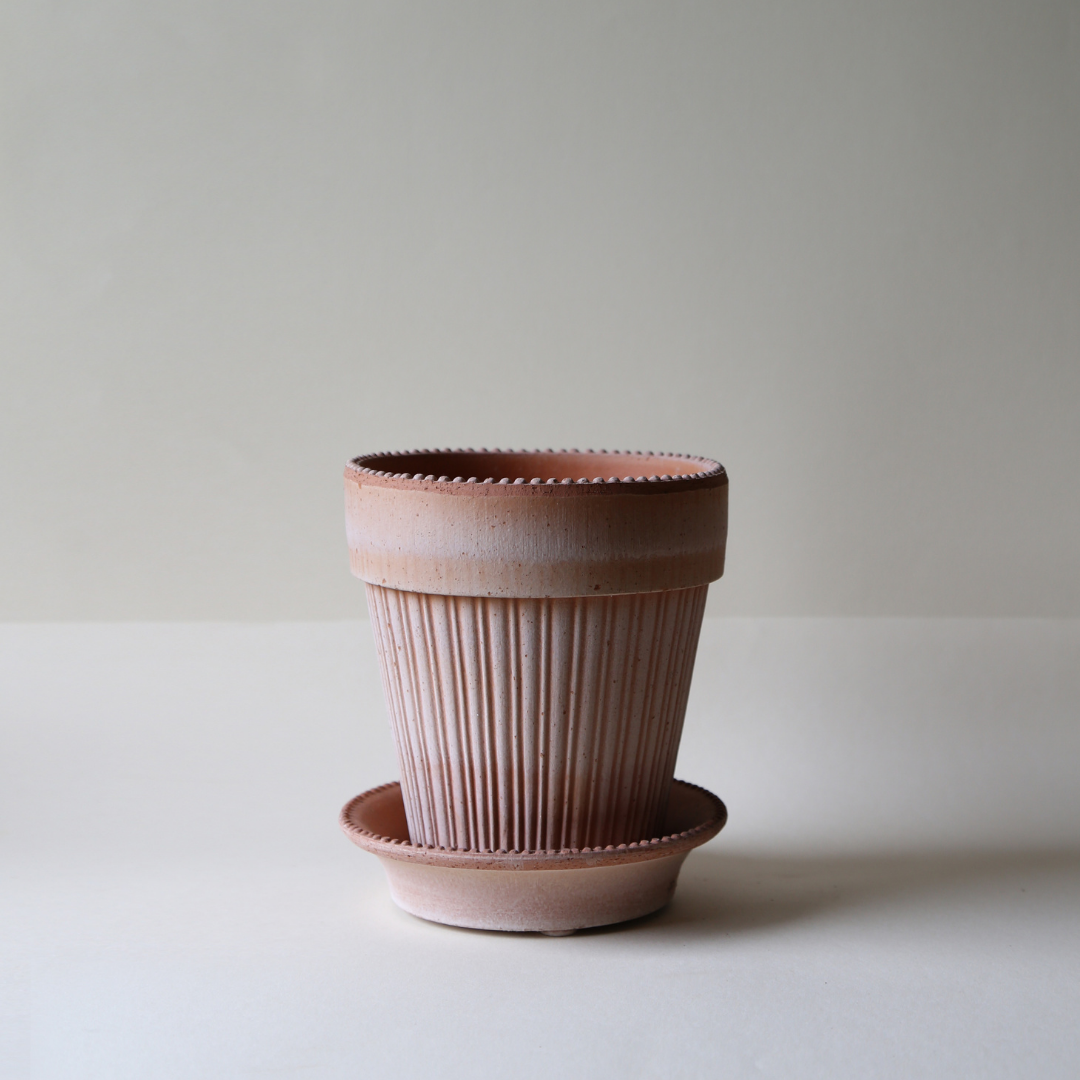 Bergs Simona Terracotta Pot, Rosa, 14cm (5.5")