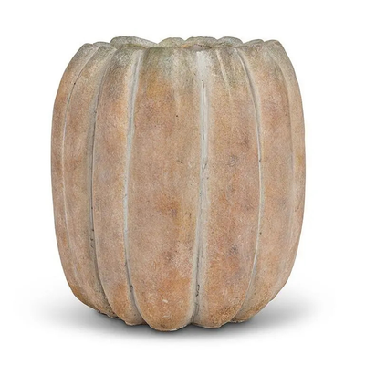 9.5" H Cement Pumpkin Planter