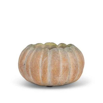 5.5" W Cement Pumpkin Planter