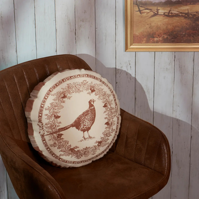 Round Pheasant Pillow