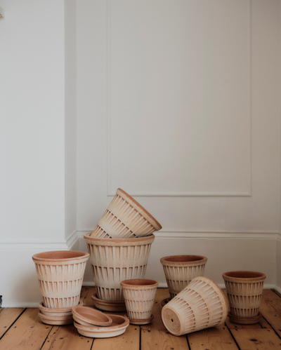 Bergs Pantheon Terracotta Pot, Rosa, 14cm (5.5")