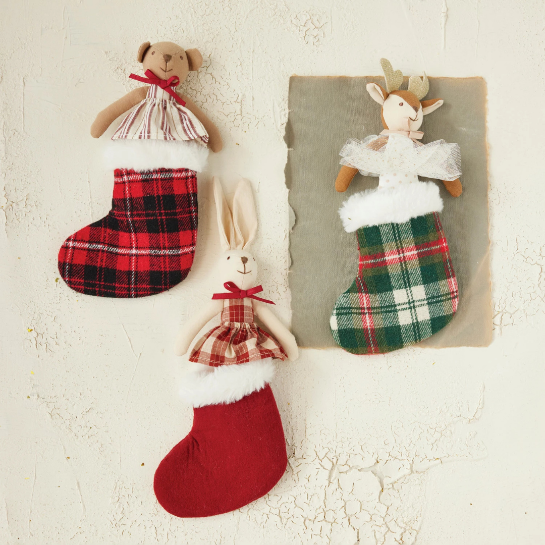 Plush Animal Toy with Stocking