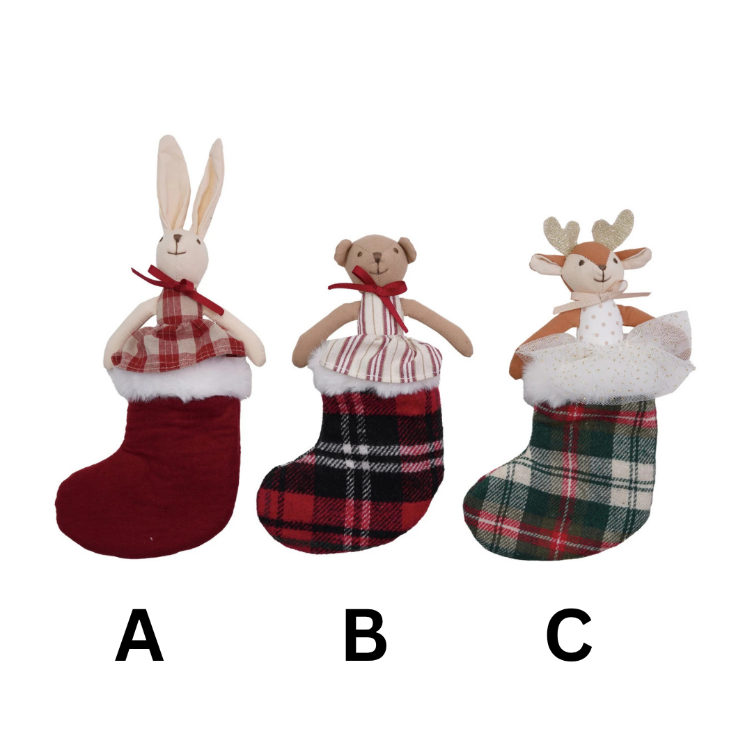 Plush Animal Toy with Stocking