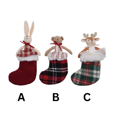Plush Animal Toy with Stocking