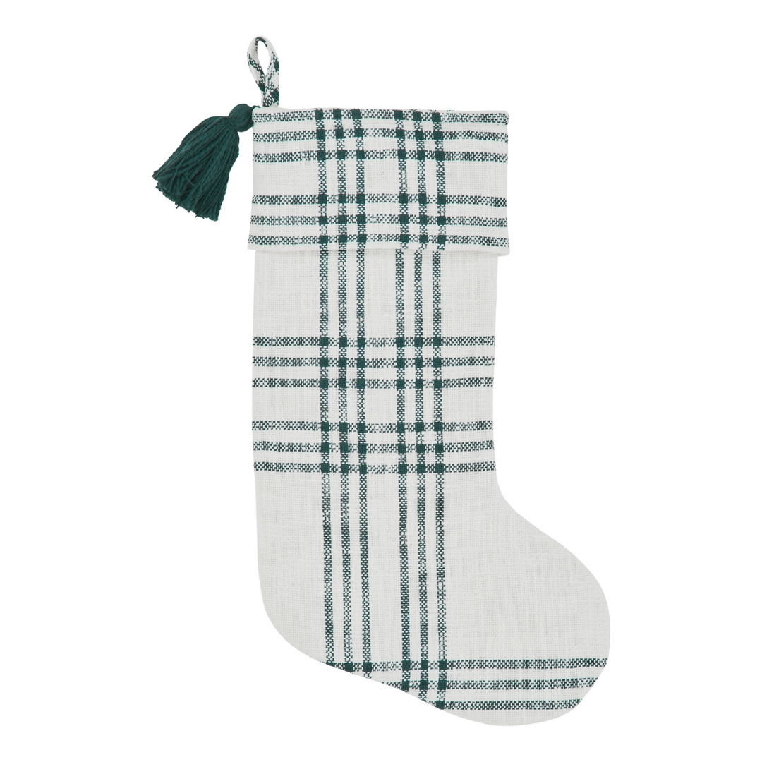 Pine Grove Green Plaid Stocking