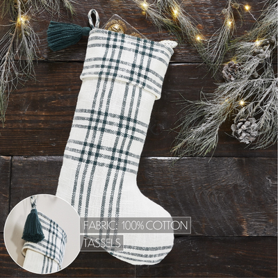 Pine Grove Green Plaid Stocking