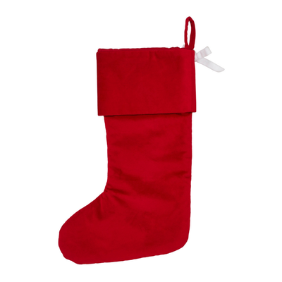 Quilted Red Velvet Stocking