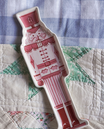 Stoneware Nutcracker Shaped Plate