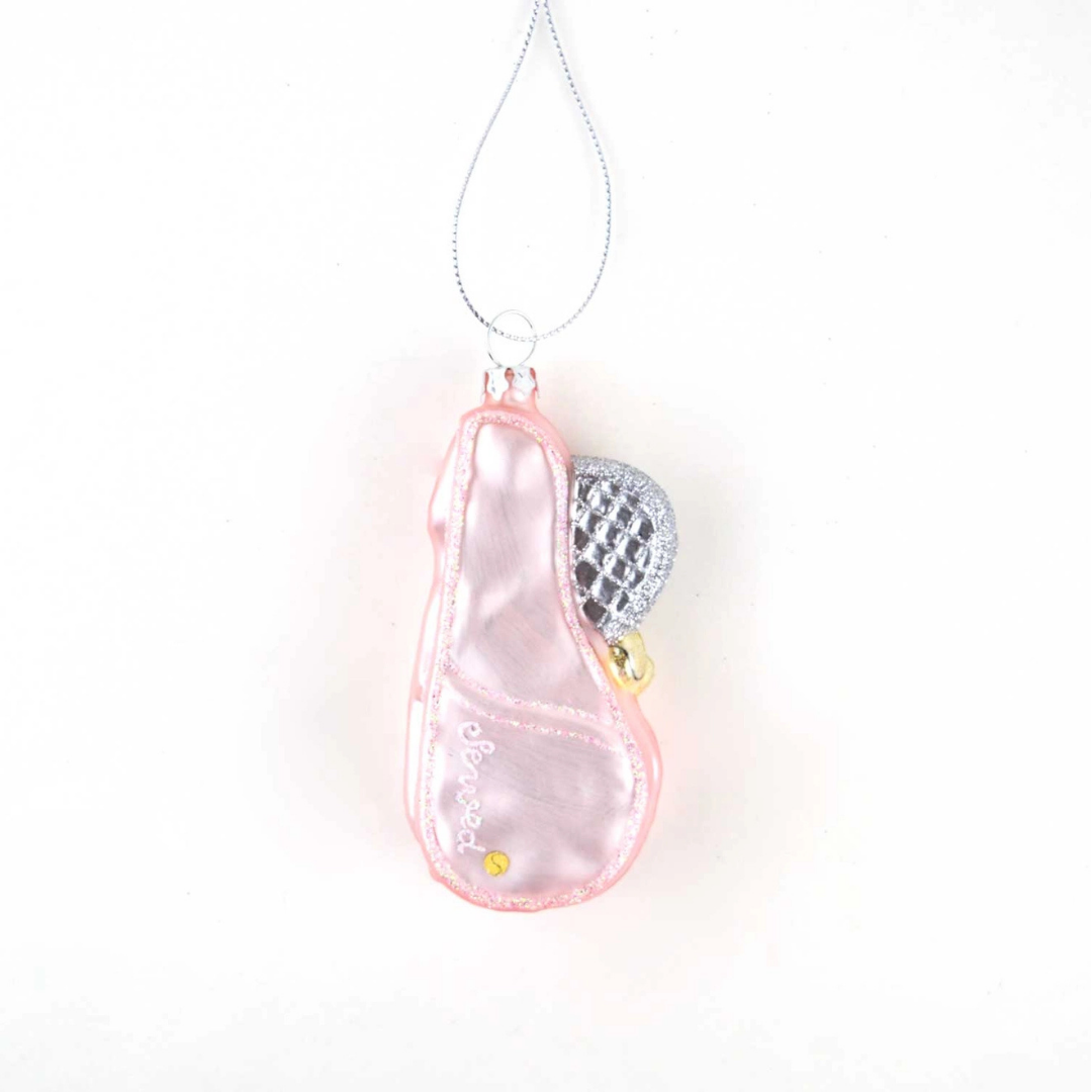 Tennis Boxed Glass Ornament