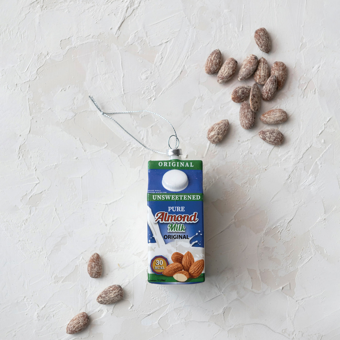 Glass Almond Milk Ornament