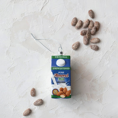 Glass Almond Milk Ornament