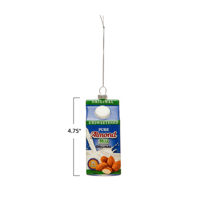 Glass Almond Milk Ornament